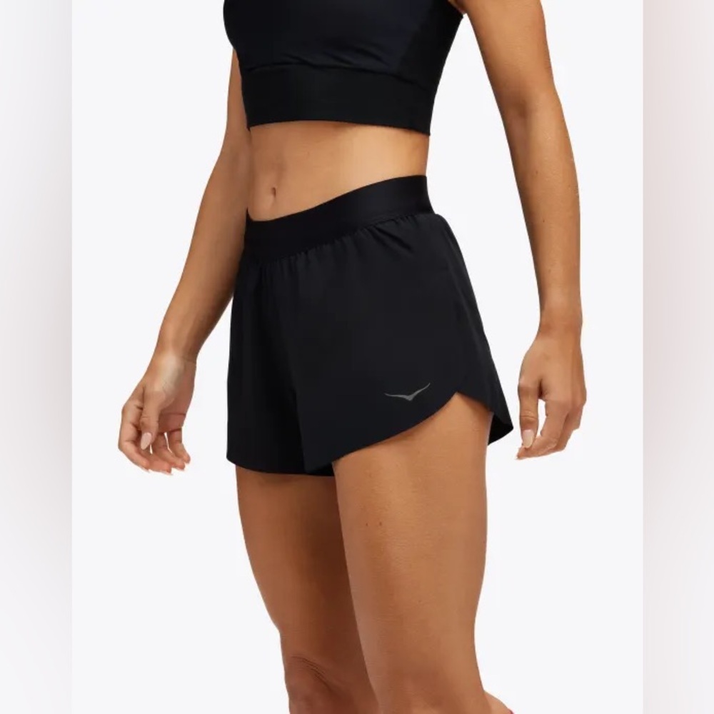 Hoka Black Race Day Split Short size medium